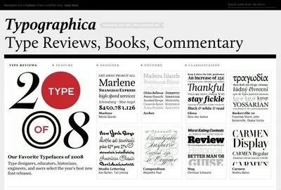 Navigation example from typographica.org