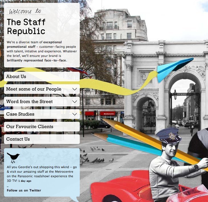 Screenshot of thestaffrepublic.com