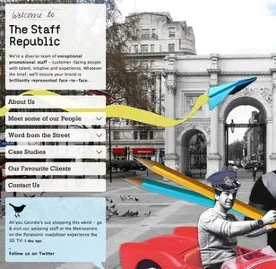 Navigation example from thestaffrepublic.com