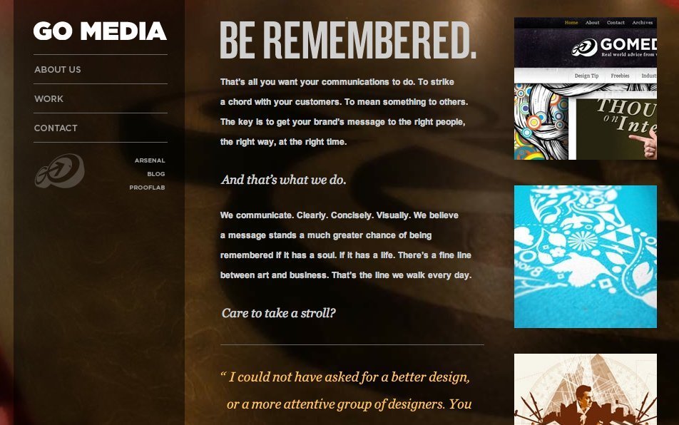 Screenshot of gomedia.us