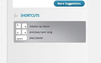 Navigation example from playlistnow.fm