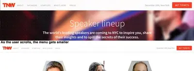 Navigation example from thenextweb.com