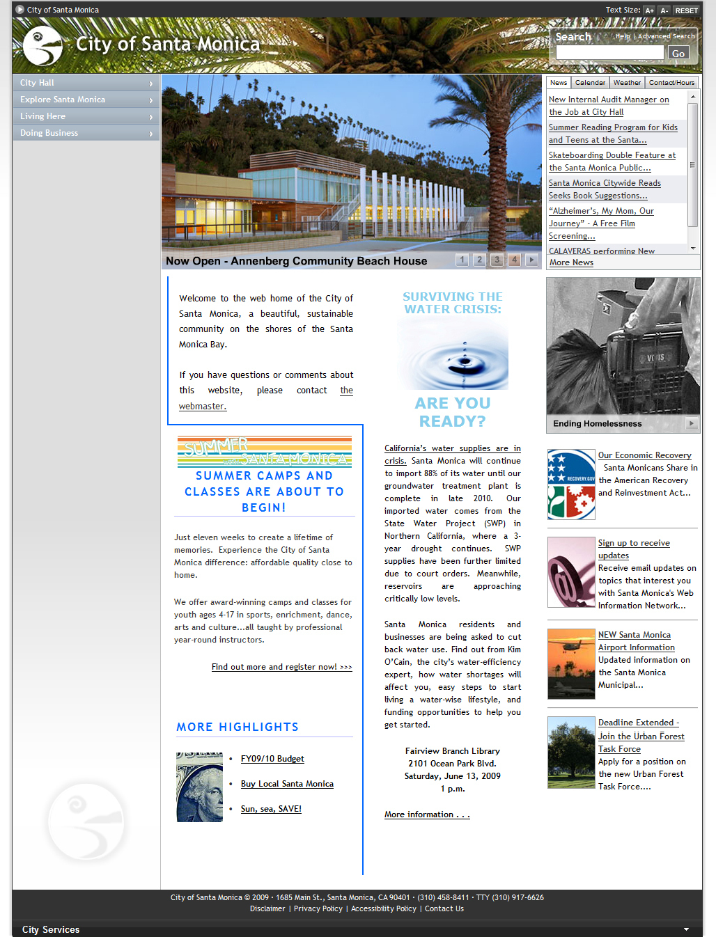 Screenshot of smgov.net