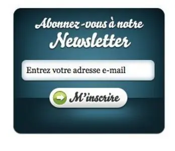 Newsletter sign up example from remixjobs.com