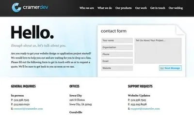 Forms example from cramerdev.com