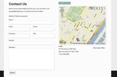 Forms example from arc90.com