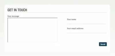 Contact form example from workshopsfortheweb.com