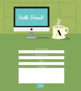 Contact form example from abbymadisondesigns.com