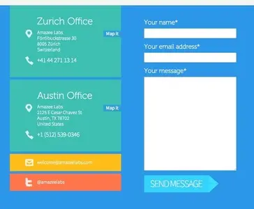 Contact form example from amazeelabs.com