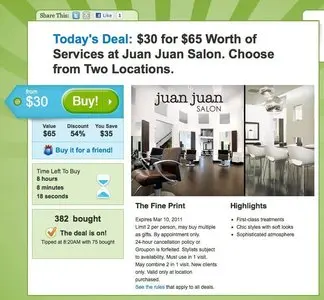 Buttons example from groupon.com