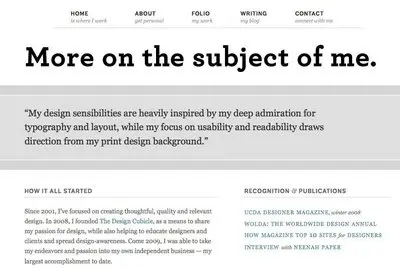 Typography example from brianhoff.net