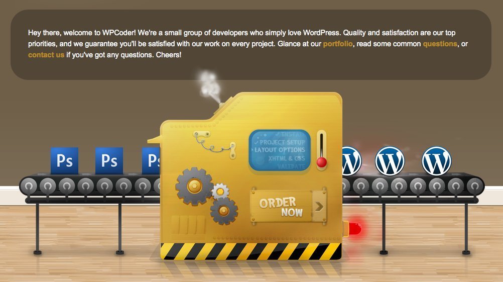 Screenshot of wpcoder.com