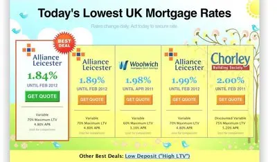 Value propositions example from bestmortgagedeals.co.uk
