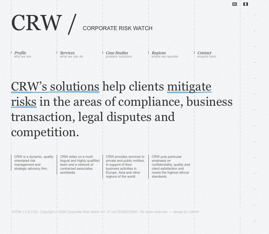 Screenshot of corporateriskwatch.com
