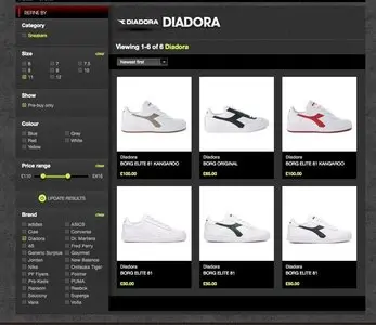 Filter Search example from crookedtongues.com
