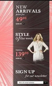 Product lists example from veromoda.bestsellershop.com