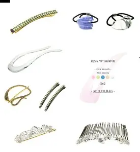 Product lists example from colettemalouf.com