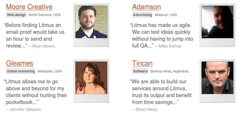 Screenshot of litmusapp.com