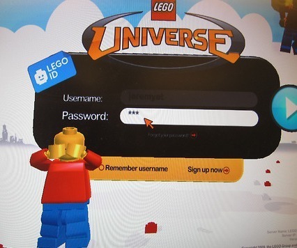 Screenshot of lego.com