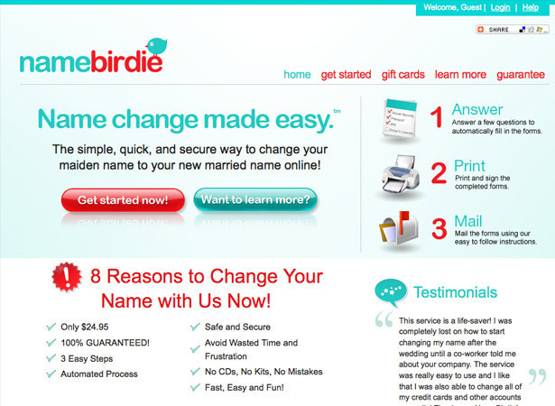 Screenshot of namebirdie.com
