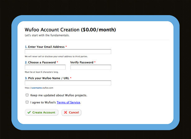 Screenshot of wufoo.com
