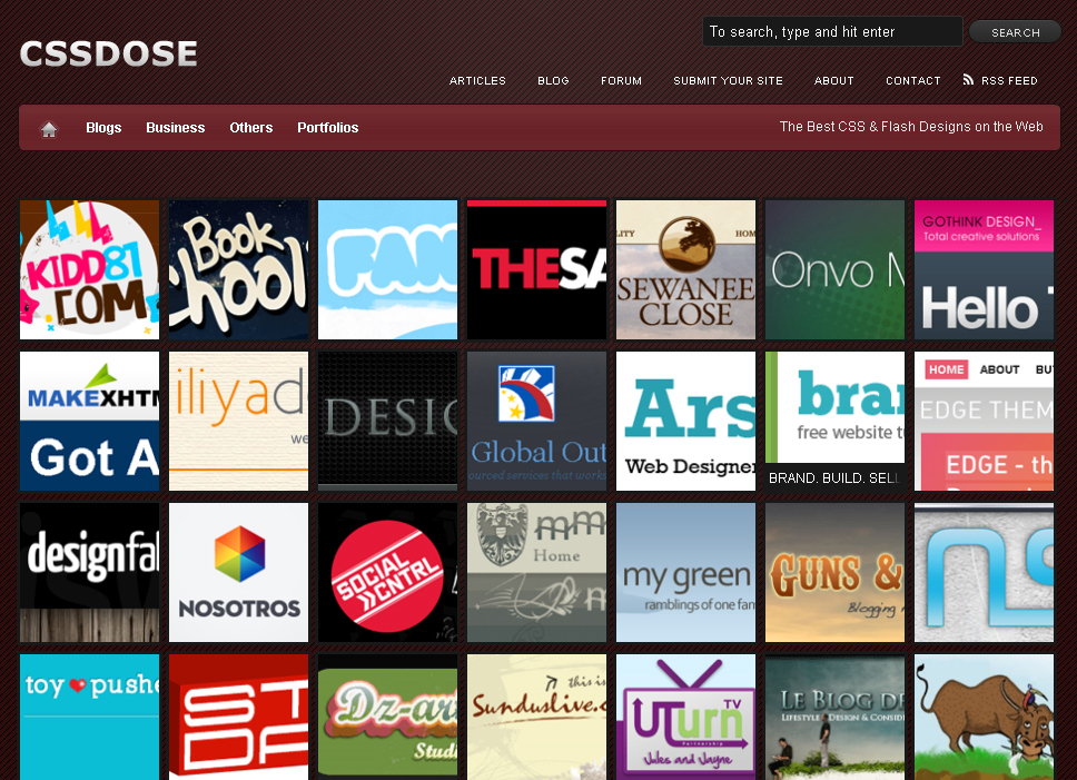 Screenshot of cssdose.com