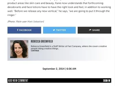 Author boxes example from fastcompany.com