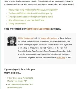 Author boxes example from digital-photography-school.com