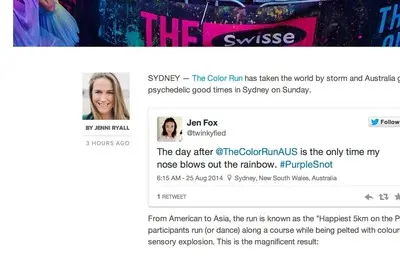 Author boxes example from mashable.com