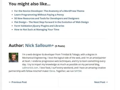 Author boxes example from speckyboy.com