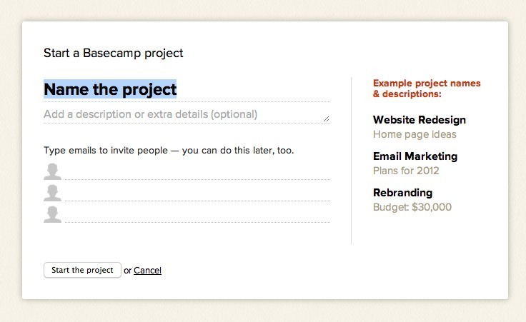 Screenshot of basecamp.com