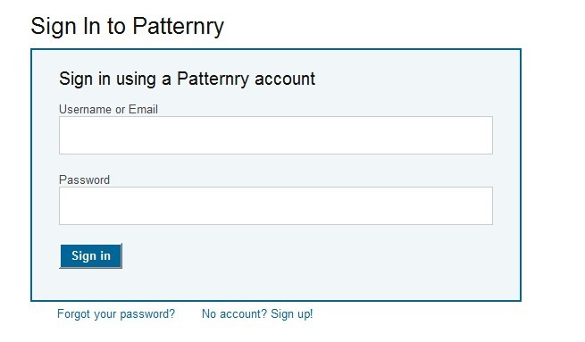 Screenshot of patterny.com