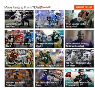 Content Teasers example from bleacherreport.com