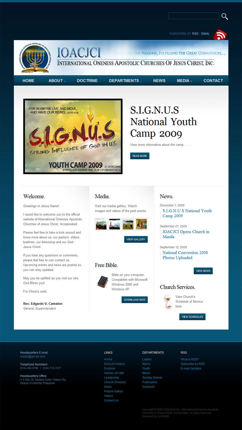 Screenshot of ioacjci.org