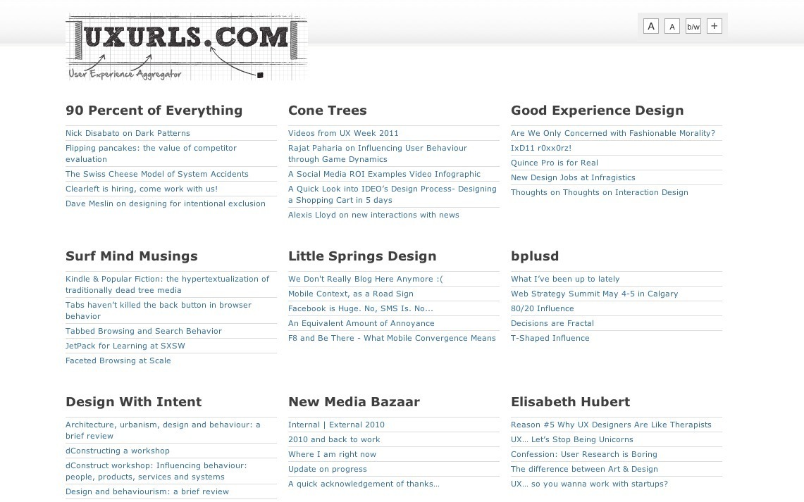 Screenshot of uxurls.com