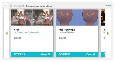 Carousel example from emusic.com