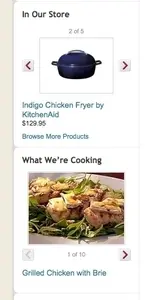 Carousel example from foodnetwork.com