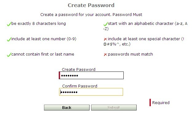 Live Password Strength Indicator 