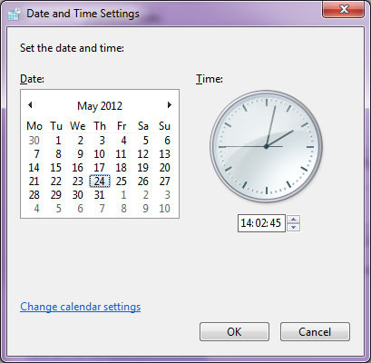 Select a time 