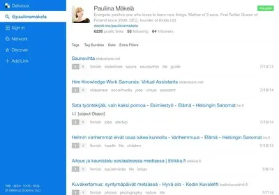 User profile example