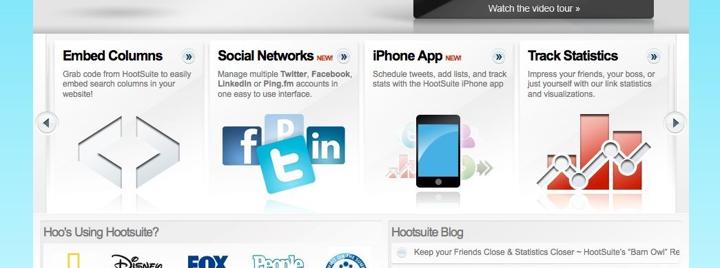Screenshot of hootsuite.com