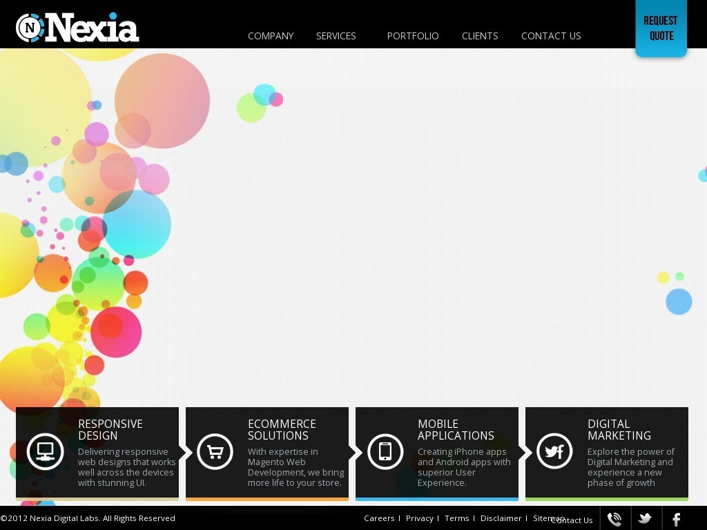 Screenshot of nexialabs.com