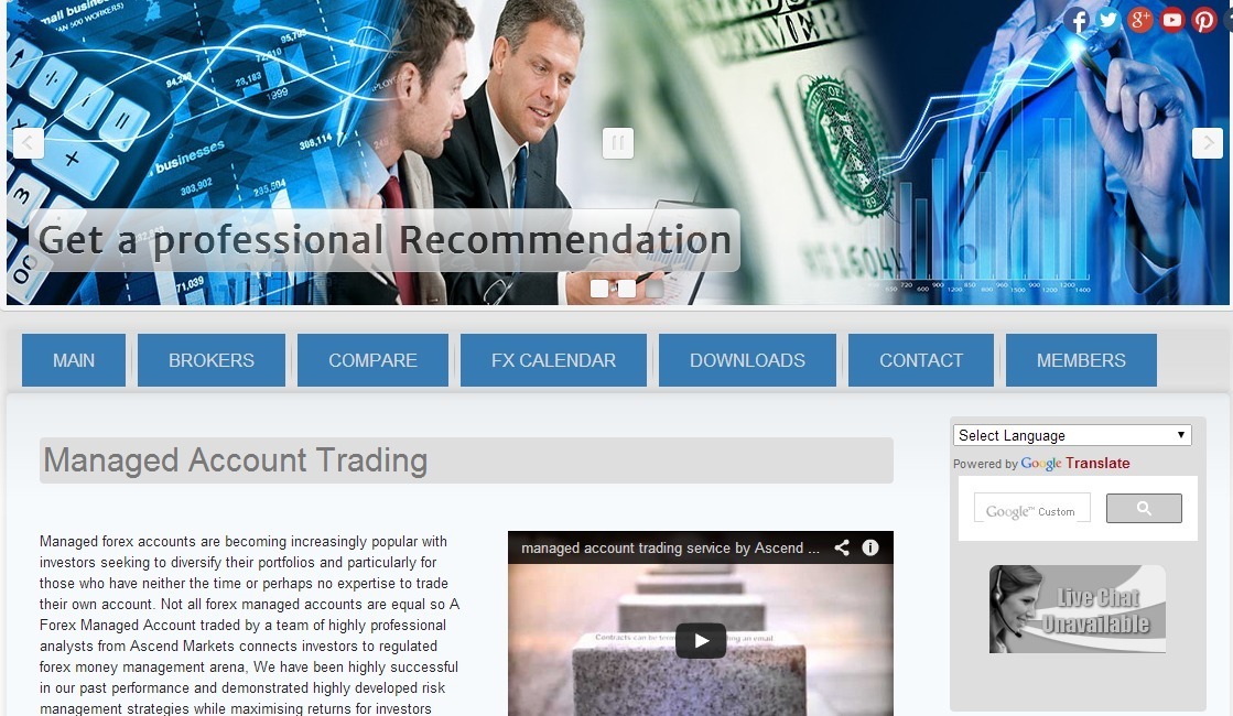 Screenshot of ascendmarkets.com