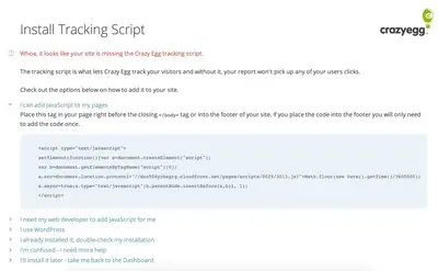 Blank Slate example from crazyegg.com