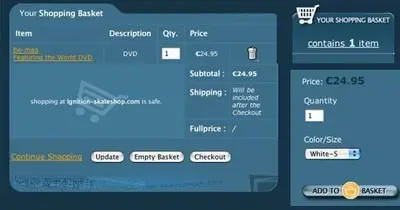 Shopping Cart example