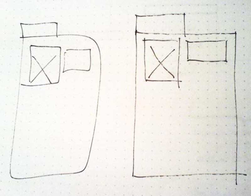 Sketching tip: Draw separate straight lines instead of one long one when drawing boxes.
