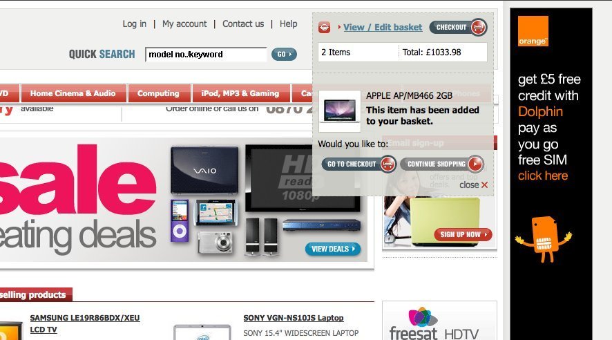 Screenshot of laskys.com