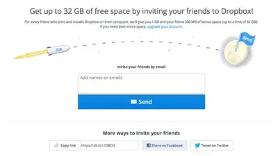 Fixed rewards example from dropbox.com