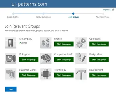 Good Defaults example from yammer.com