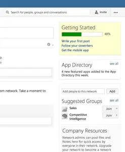 Completeness meter example from yammer.com